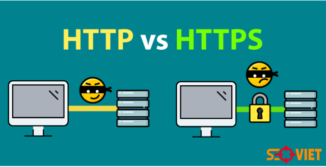 Hình ảnh Đối chiếu giữa HTTP và HTTPS 